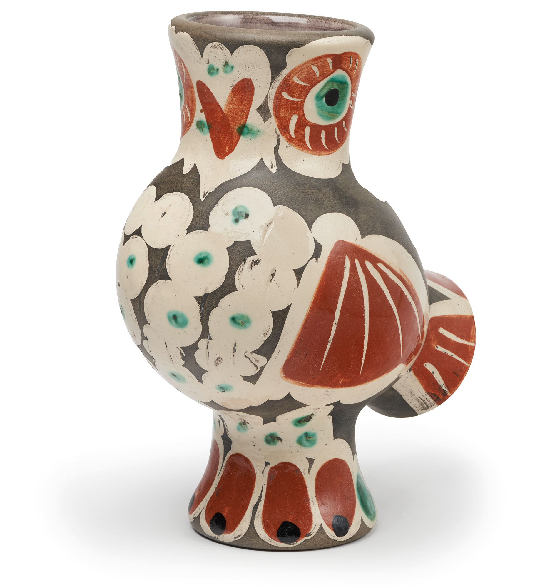 Keramik, handbemalt mit feuerglasierter Oberfläche, 1968