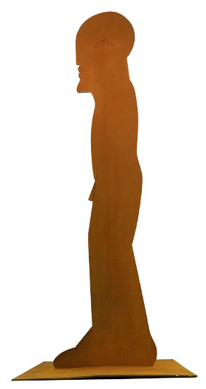 Stahlskulptur "Figur 1000" (1987) von Horst Antes