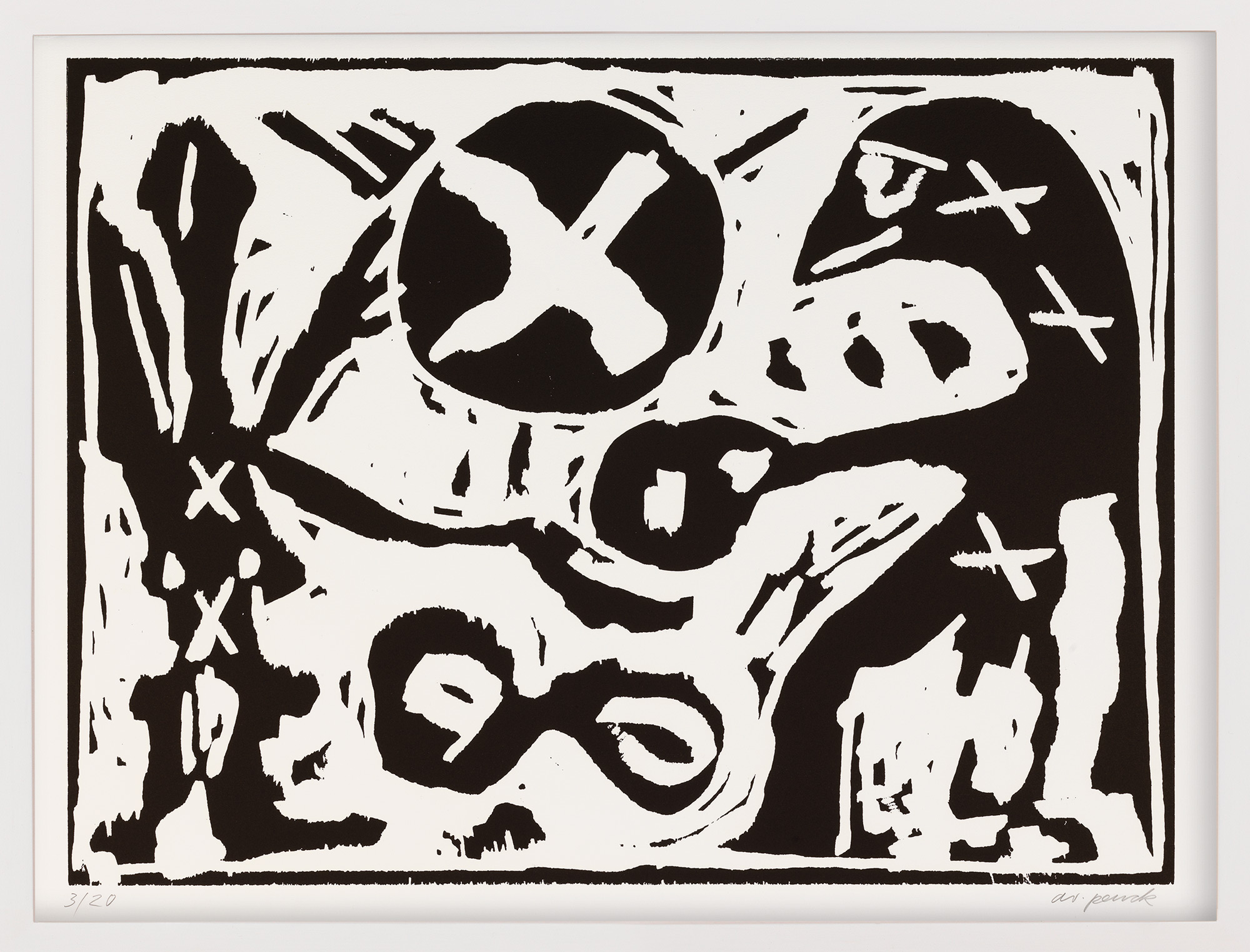 Bild "Gib her (da hast du)" (1991) von A. R. Penck