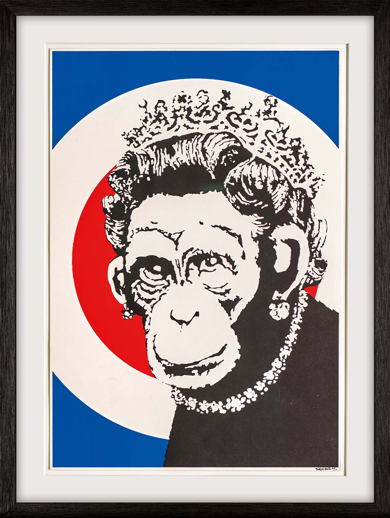 Bild "Monkey Queen" (2003) von Banksy