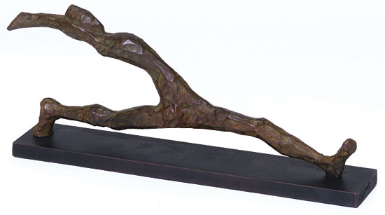 Skulptur "Großer Schritt" (2014), Bronze von Alexander Heil