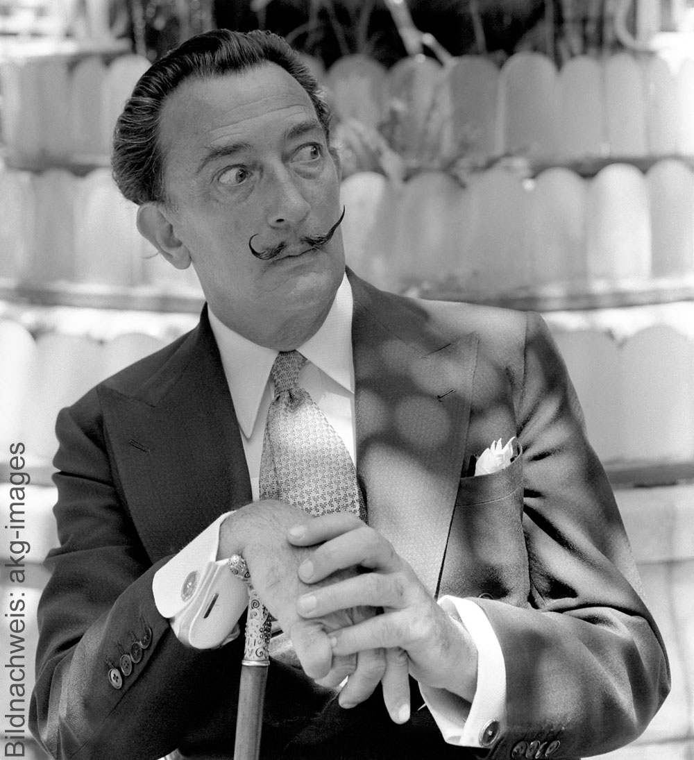 Porträt des Künstlers Salvador Dalí Porträt des Künstlers Salvador Dalí