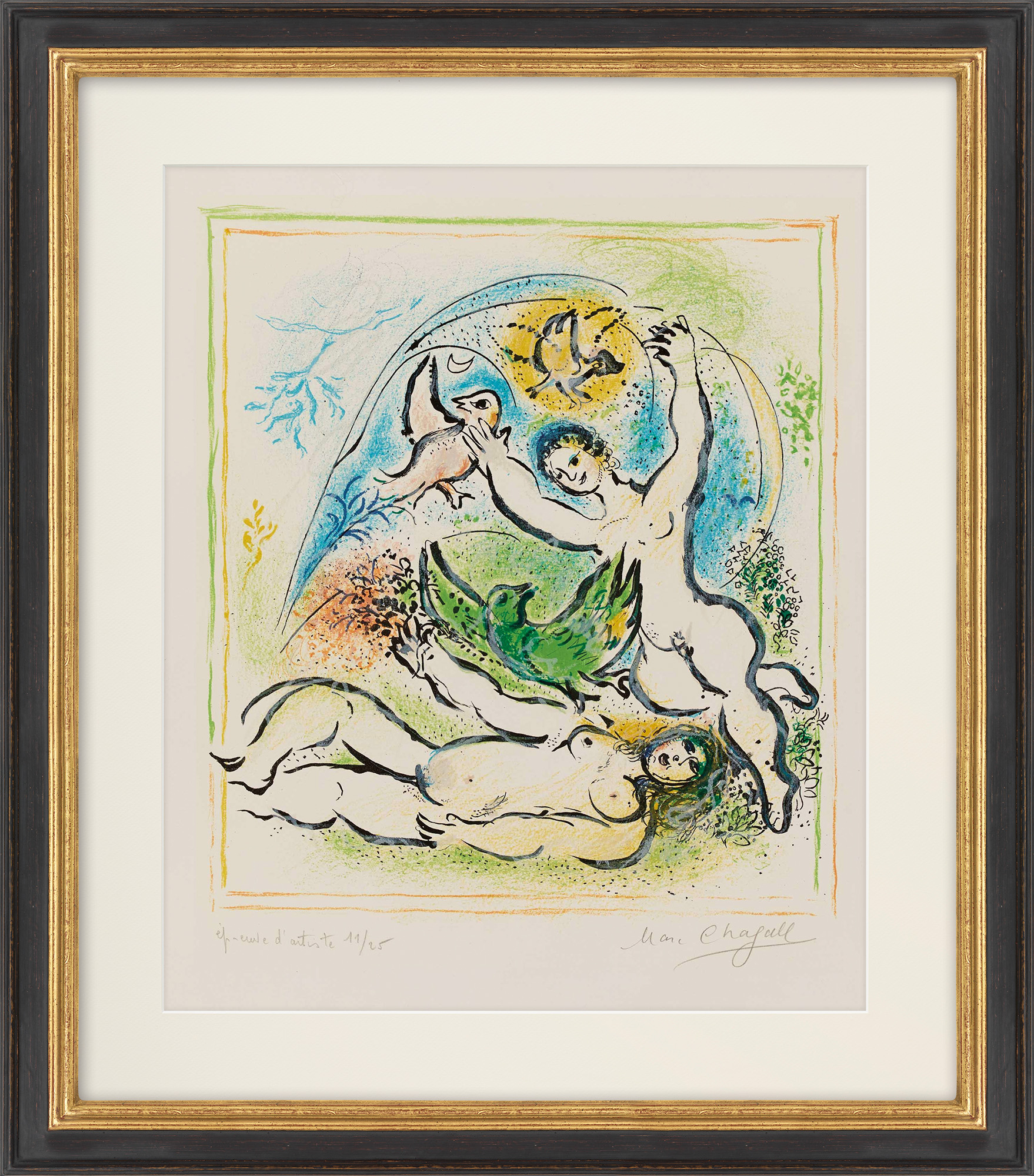 Bild "Aus: Sur la Terre des Dieux" (1967) von Marc Chagall