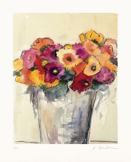 Bild "Blumen in der Vase" (2013) von Christine Kremkau