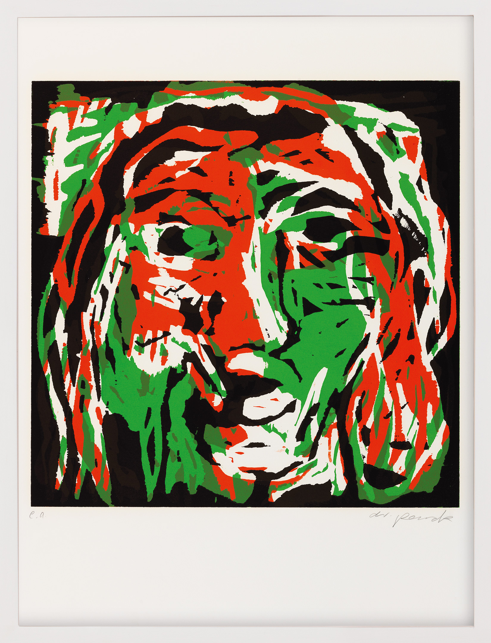 Bild "Kopf weiblich (D)" (1991) von A. R. Penck