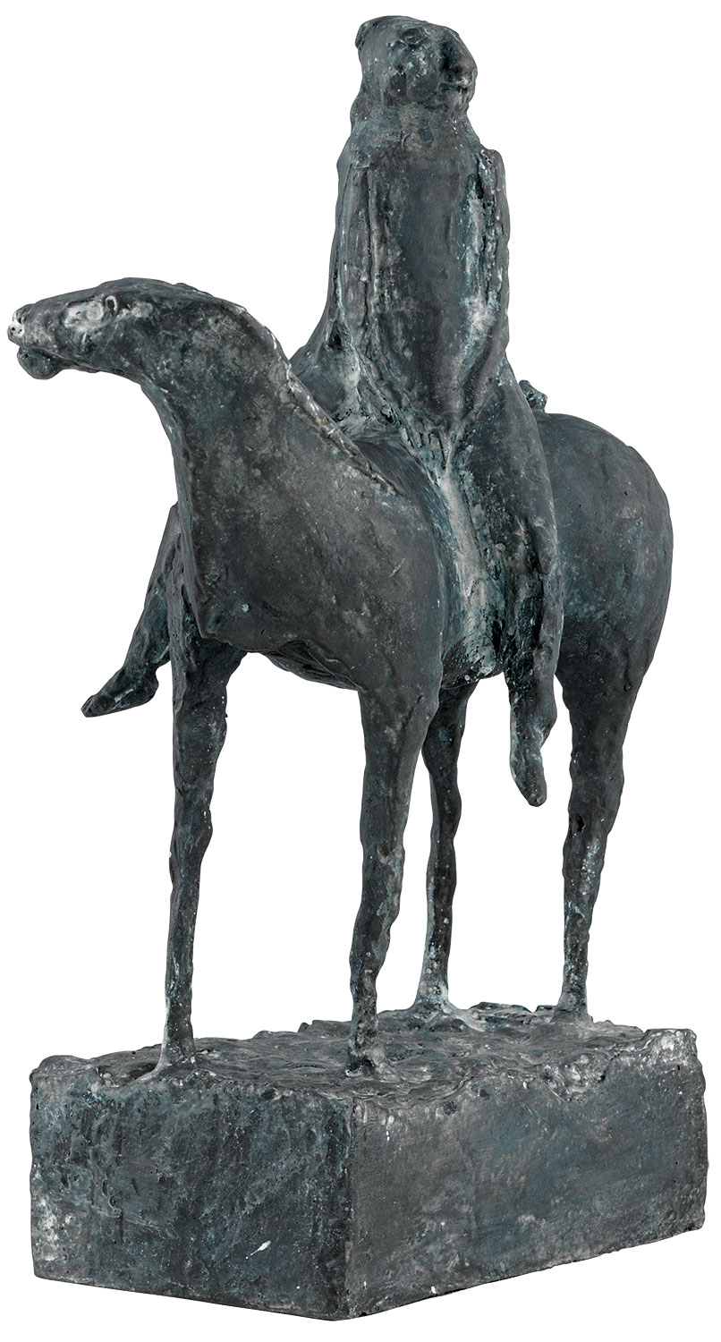 Skulptur "Kleiner Reiter" (1947), Reduktion in Bronze von Marino Marini