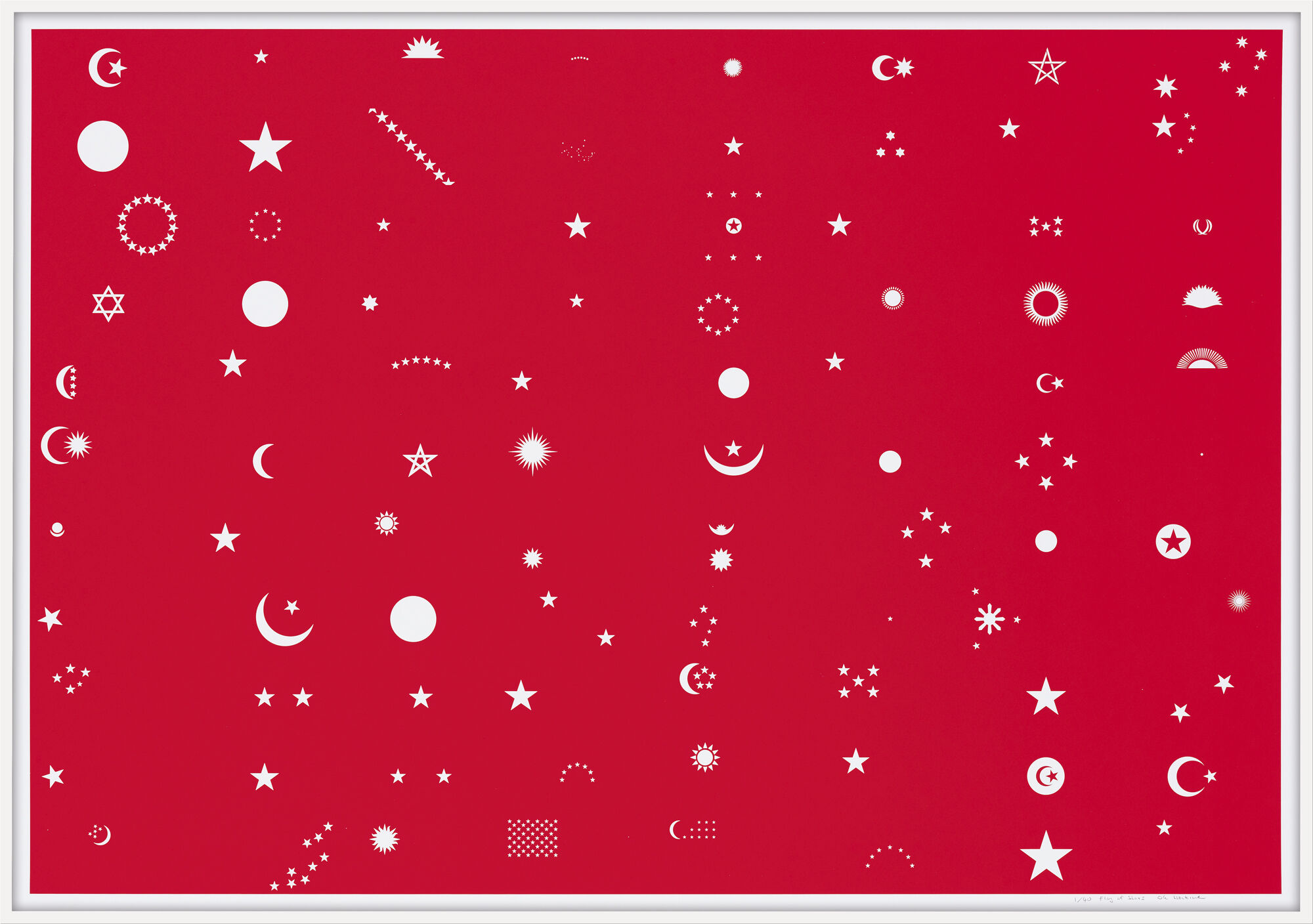 Picture "Flag of Stars (Sun, Moon, Stars)" (2016) by Ole Häntzschel