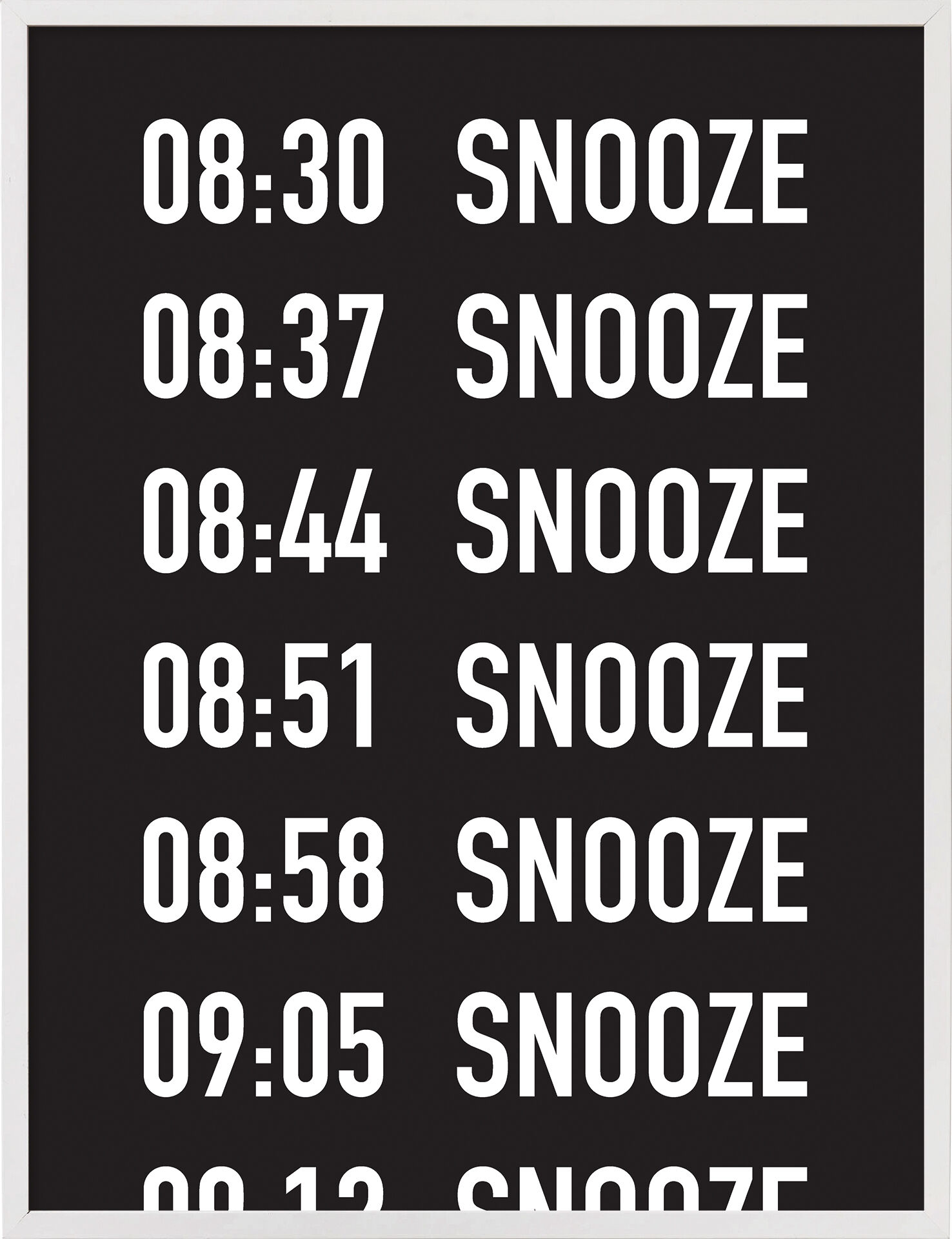 Picture "Snooze" (2016) by Donnie O'Sullivan