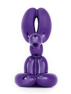 Sculpture "Balloon Rabbit (Violet)" (2019)