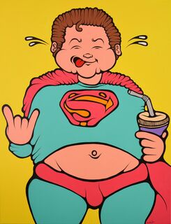 Bild "Lazy Superman" (2015) (Unikat) von Ewen Gur