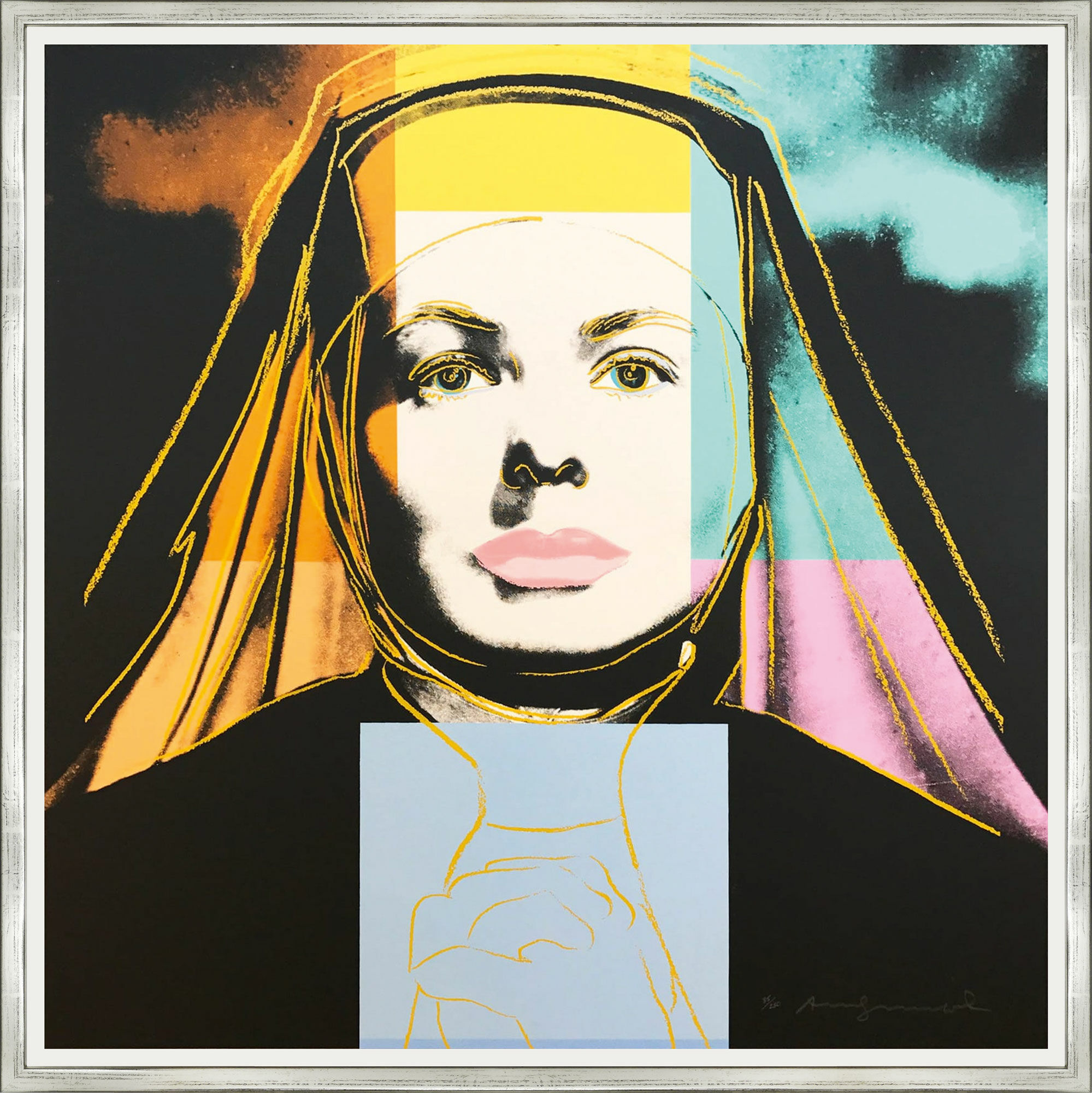 Picture "The Nun FS II.314, from the Portfolio "Ingrid Bergman" (1983) by Andy Warhol