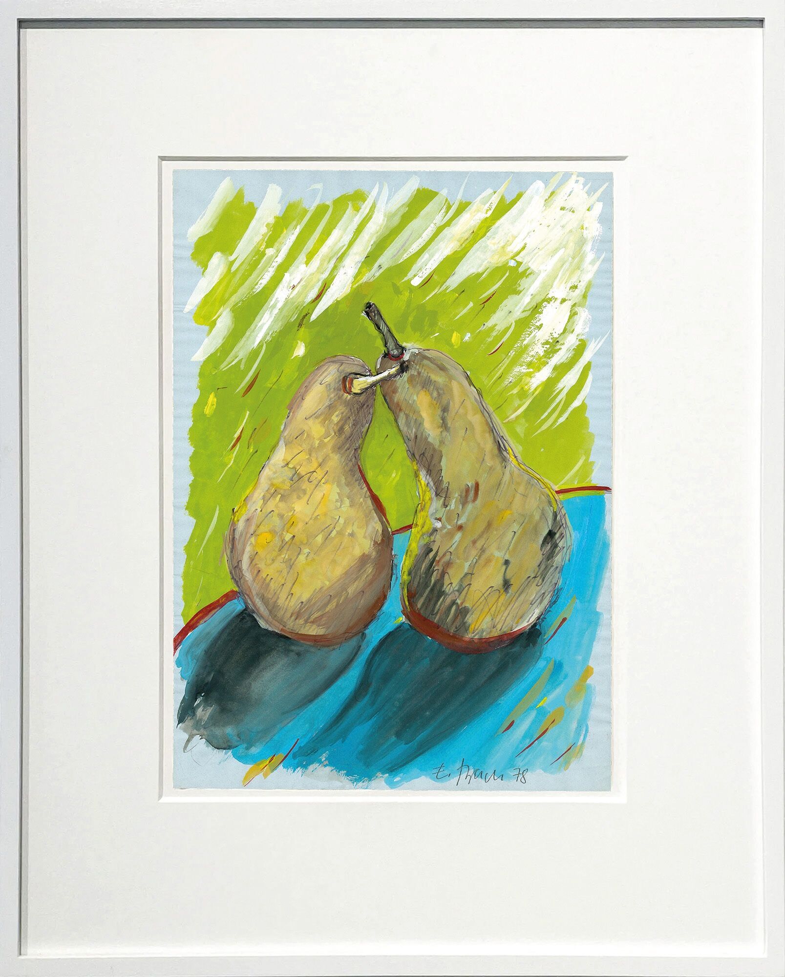 Picture "Pears" (1978) (Unique piece) by Elvira Bach