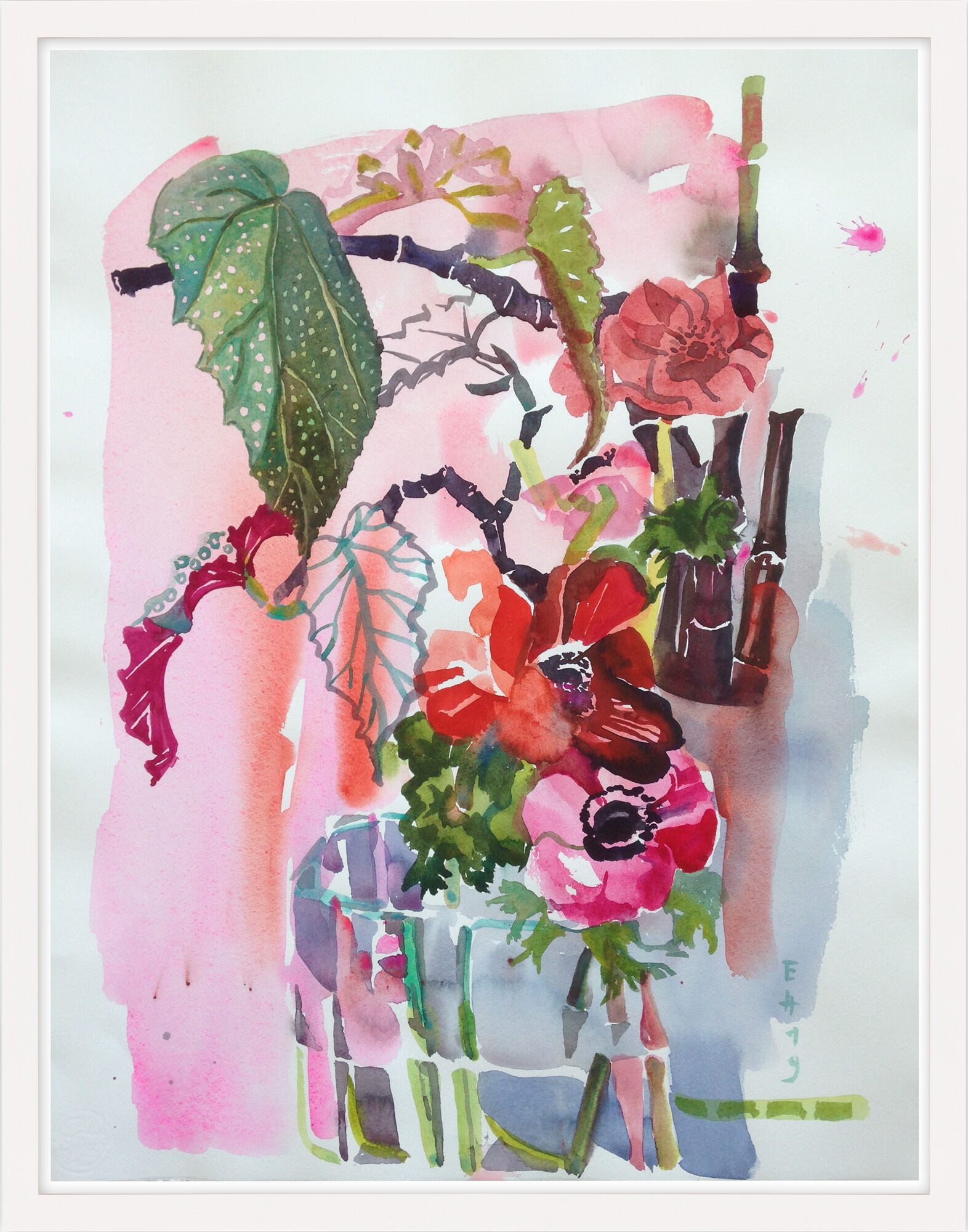 Picture "Ranunculus Pink" (2019) (Unique piece) by Evelyn Höfs