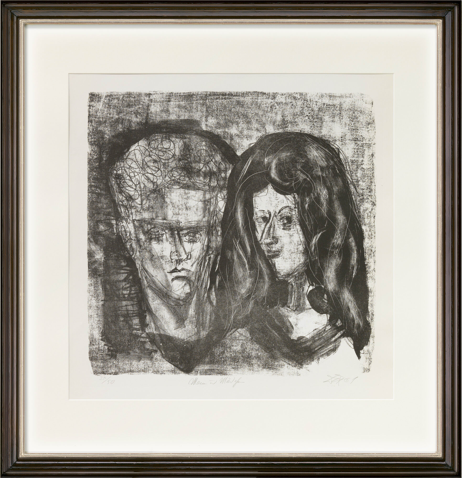 Bild "Mann und Mädchen" (1961) von Otto Dix