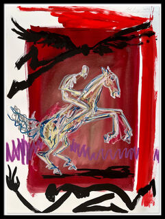 Bild "Springendes Pferd (Z 09 133)" (2001) (Unikat)