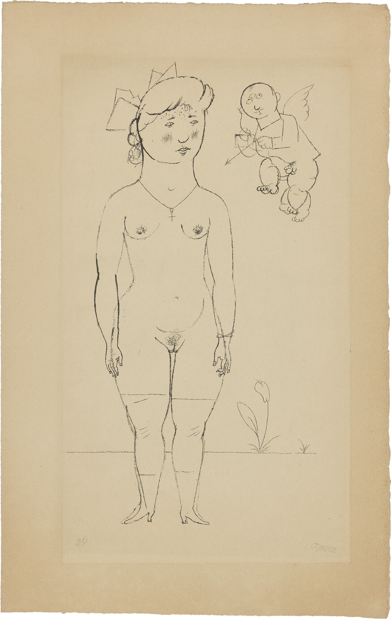 Picture "The Neighbor's Daughter or Spring Fever" (1919/1921) by George Grosz