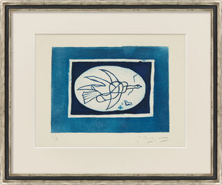 Picture "Oiseau bleu (Oiseau IV)" (1952) by Georges Braque