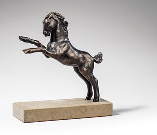 Skulptur "Springendes Pferd (Aufsteigendes Fohlen)" (1916), Bronze