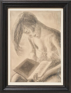 Picture "Reading" (1928) (Unique piece)