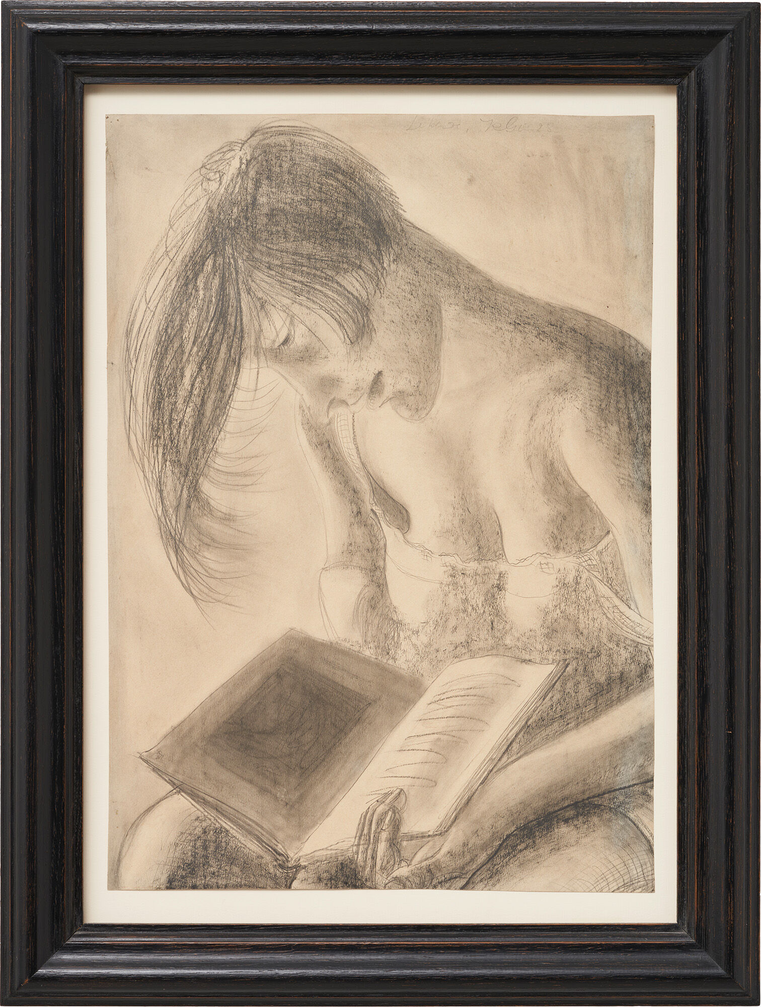 Picture "Reading" (1928) (Unique piece) by Kurt Günther