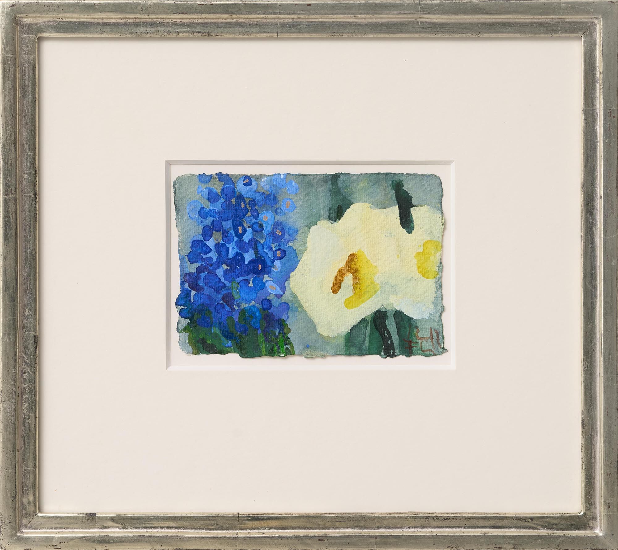 Picture "Daffodils and Forget-Me-Nots" (2011) (Unique piece) by Klaus Fußmann