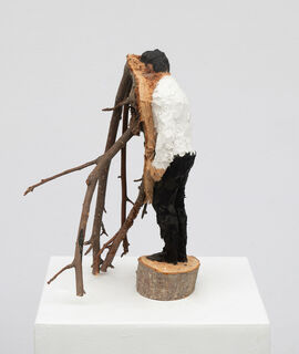 Skulptur "Ohne Titel" (2021) (Unikat), Holz