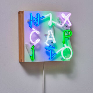 Wandobjekt "NIXCAPITO"(2019) von Albert Hien