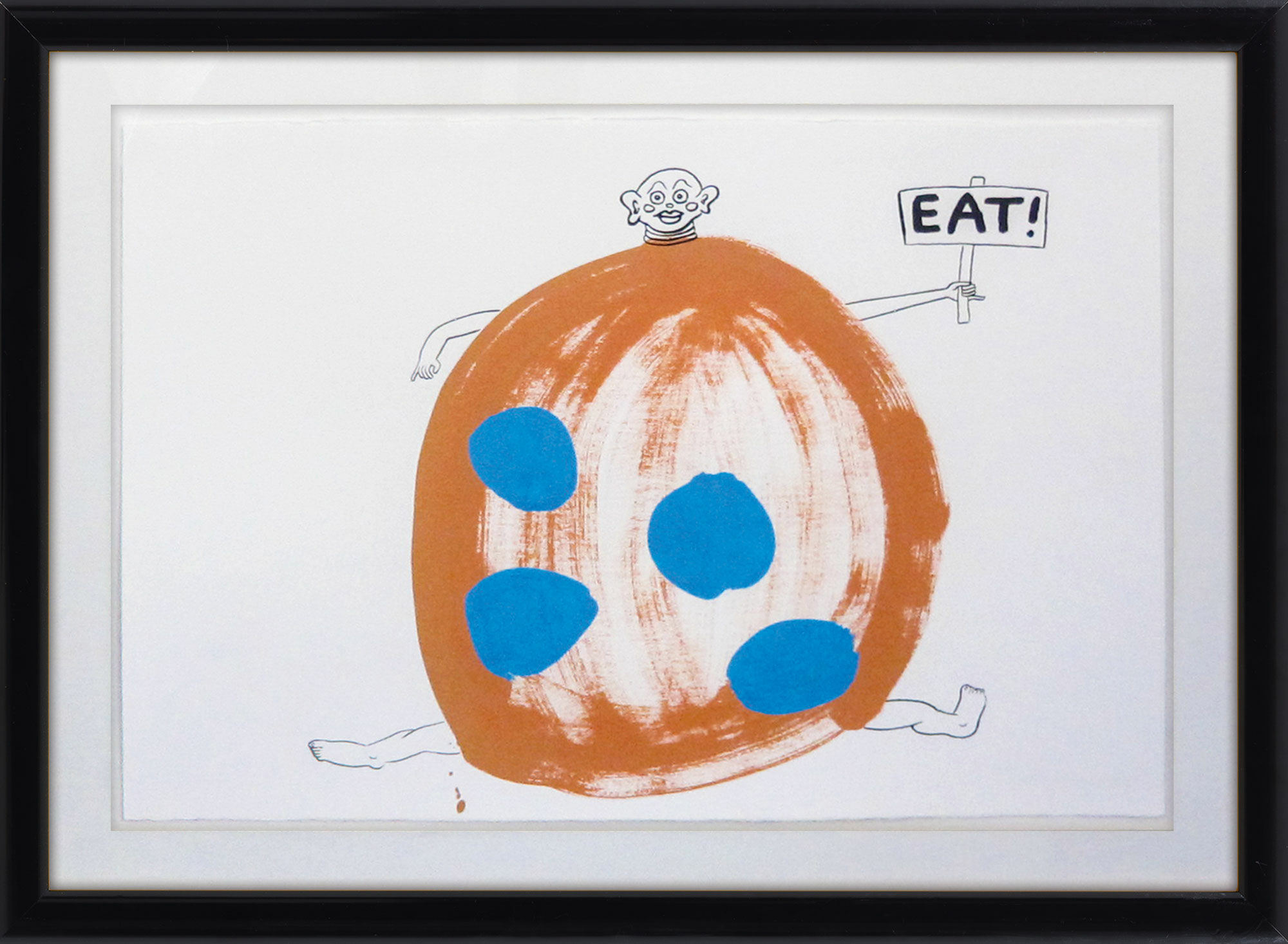 Picture "EAT" (1988) (Unique piece) by Keith Haring
