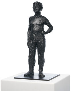 Skulptur "Stehender nackter Mann" (1999), Bronze