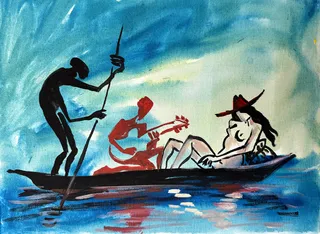 Bild "Überfahrt" (2023) (Unikat)