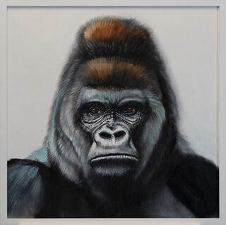 Bild "Serie Tierporträt | Gorilla II" (2022) (Unikat)