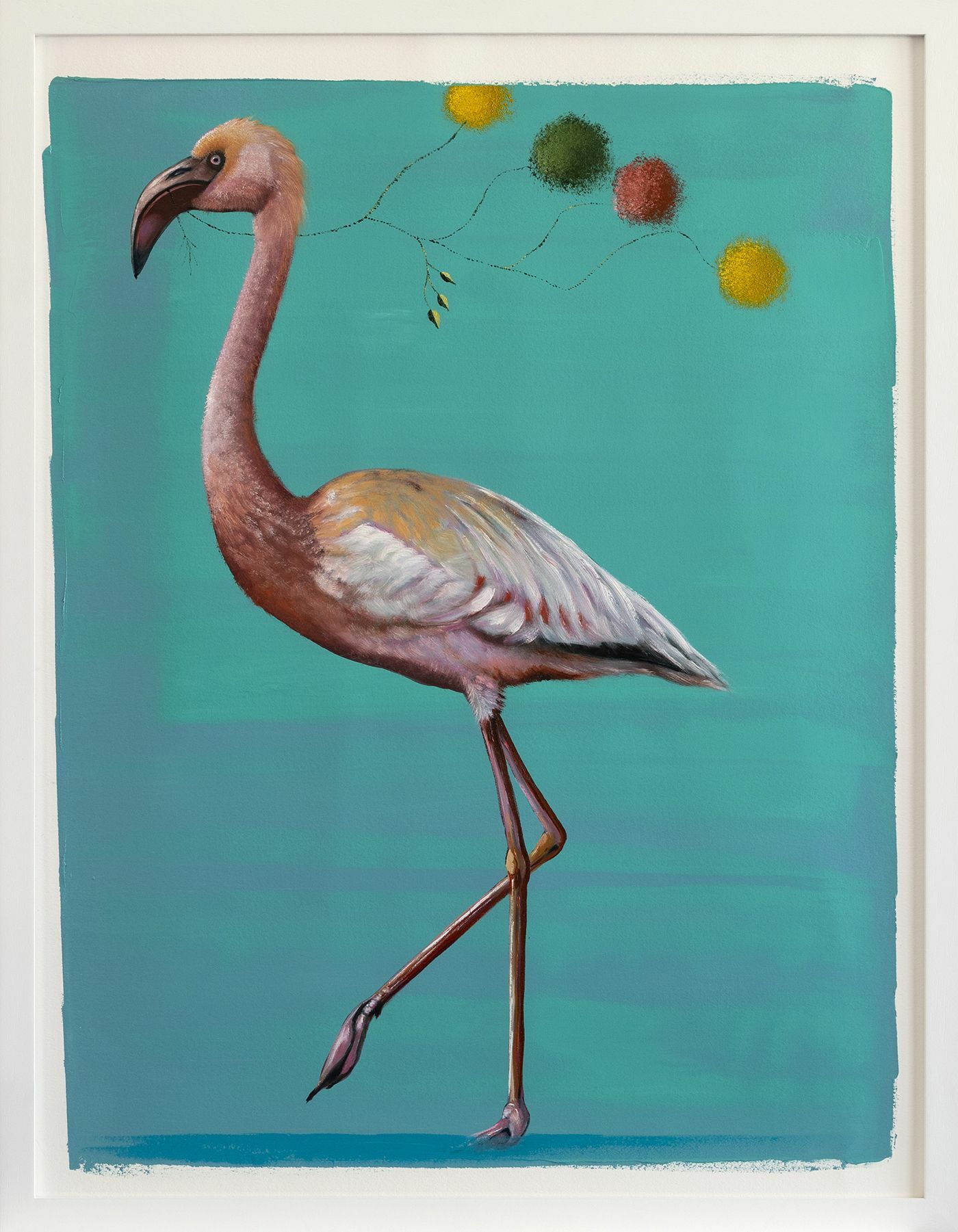 Picture "Series The Gift | Flamingo" (2023) (Unique piece) by Lezzueck Coosemans