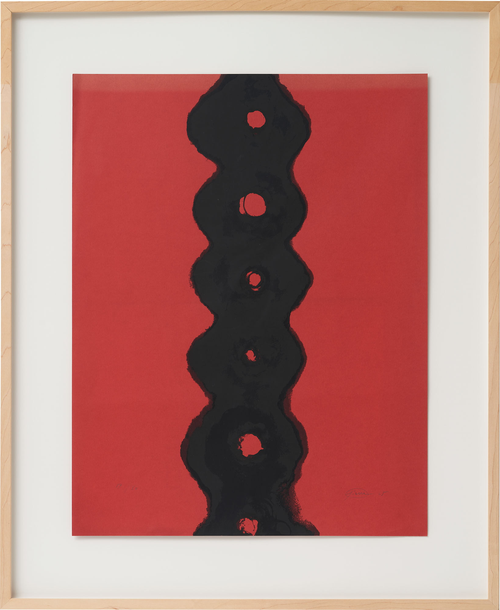 Picture "Black Jordansprudel" (1965) by Otto Piene