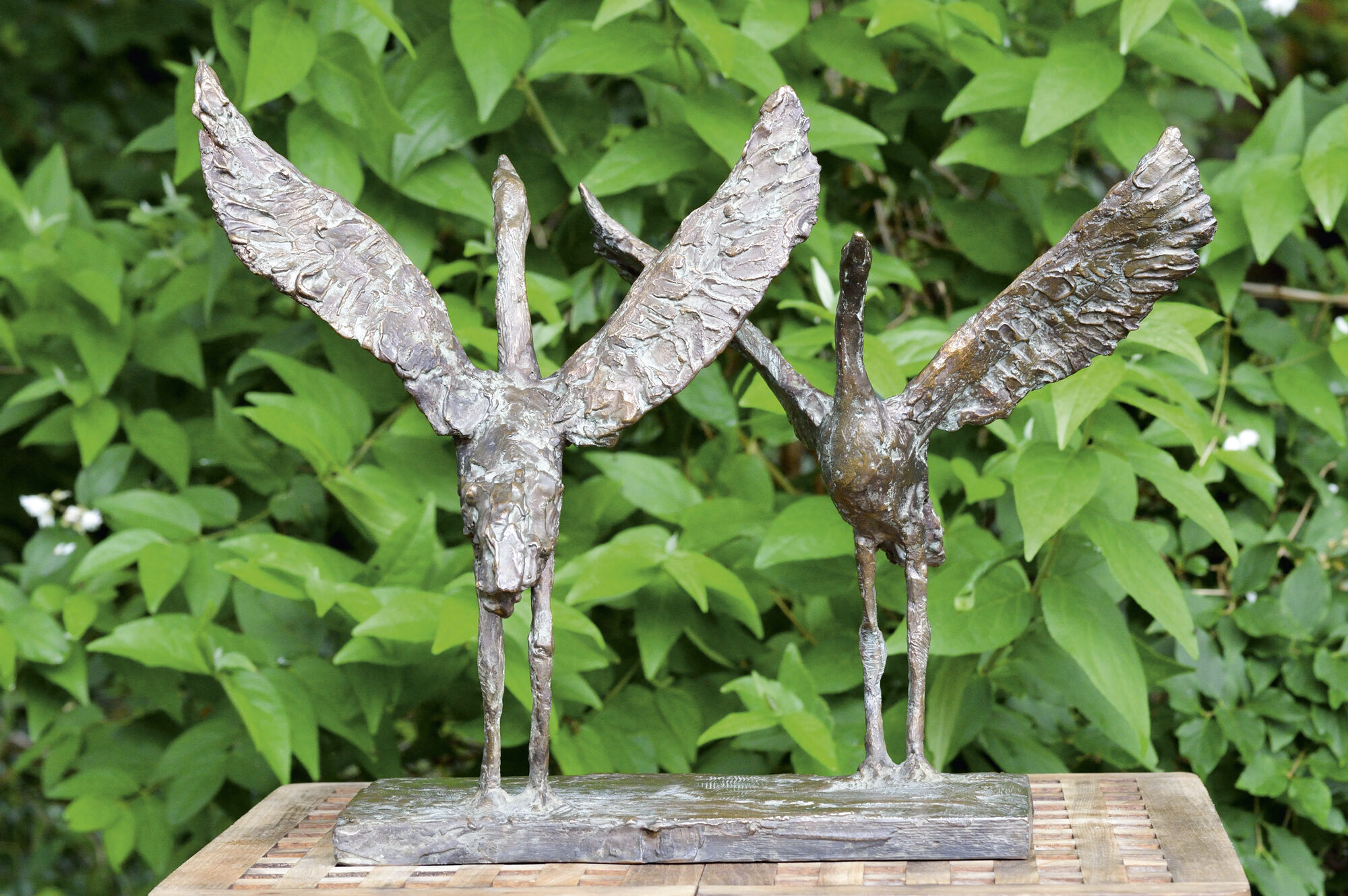 Sculpture "Group of Cranes" (2017), bronze by Thomas Jastram