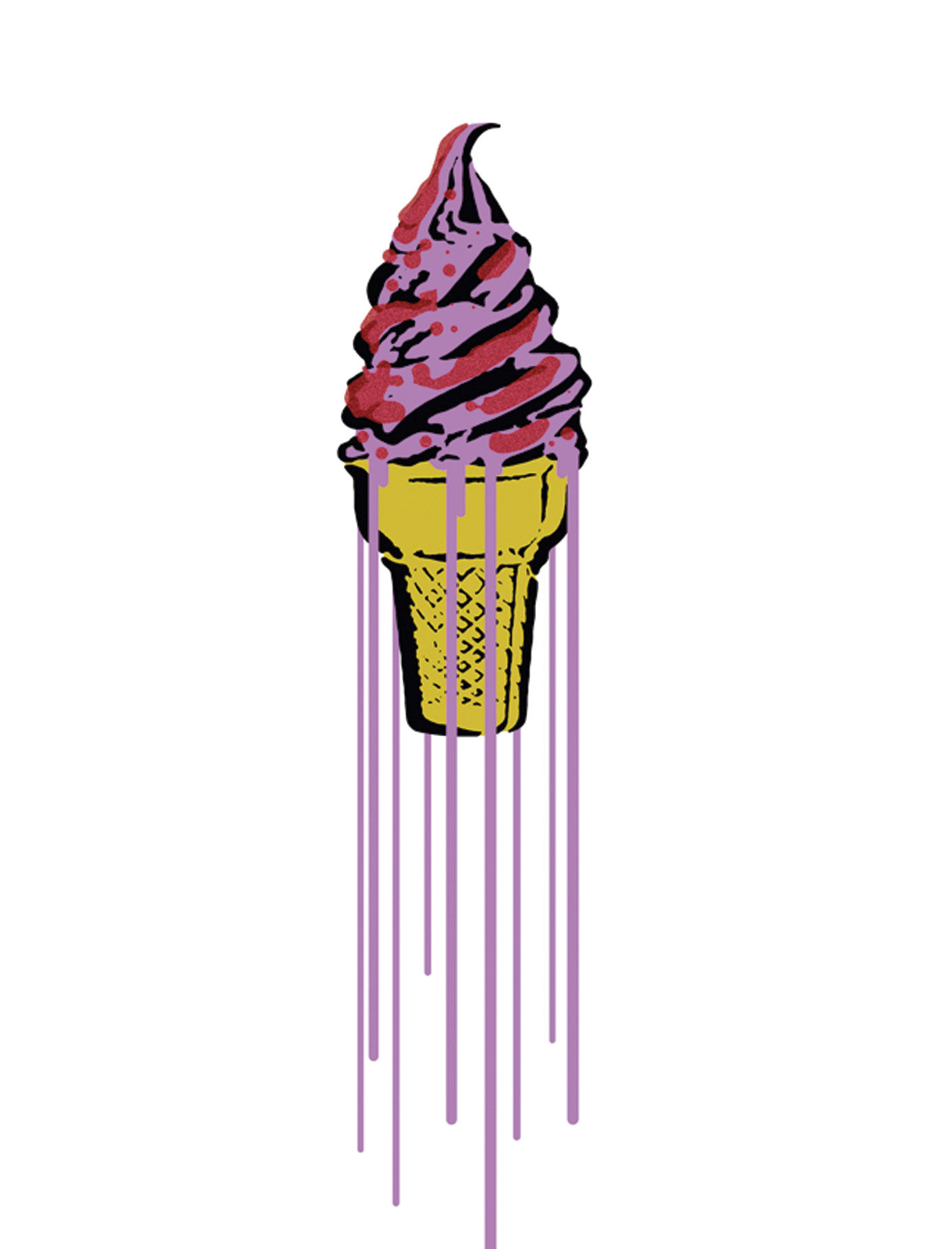 Bild "Pink Glitter Icecream" (2015) von ELIOT theSuper