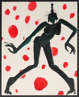 Bild "Tänzerin (mit roten Punkten)" (1993) (Unikat)