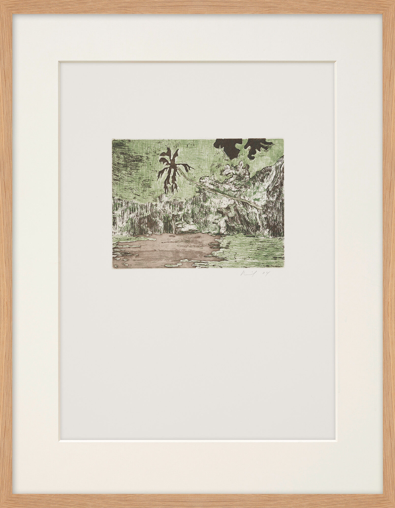 Series "Black Palm Series I Lot 22" (2004) by Peter Doig