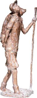 Skulptur "Hans im Glück" (2025), Bronze