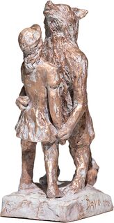 Skulptur "Rotkäppchen" (2025), Bronze