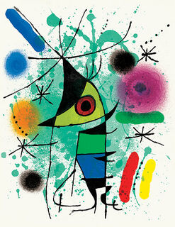 Bild "Der Singende" (1972) von Joan Miró