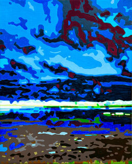 Bild "Shoreline Tempest 04.25" (2025) (Unikat)