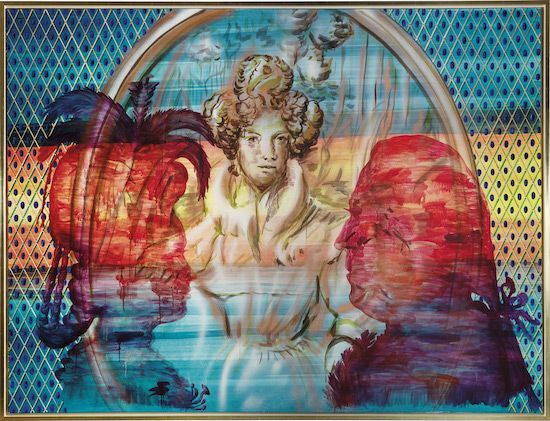 Tableau "Chapeau magique" (2005) (Pièce unique) de Kristina Girke