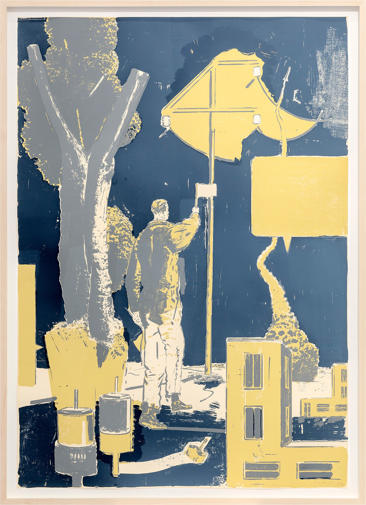 Picture "Signal" (1997) by Neo Rauch