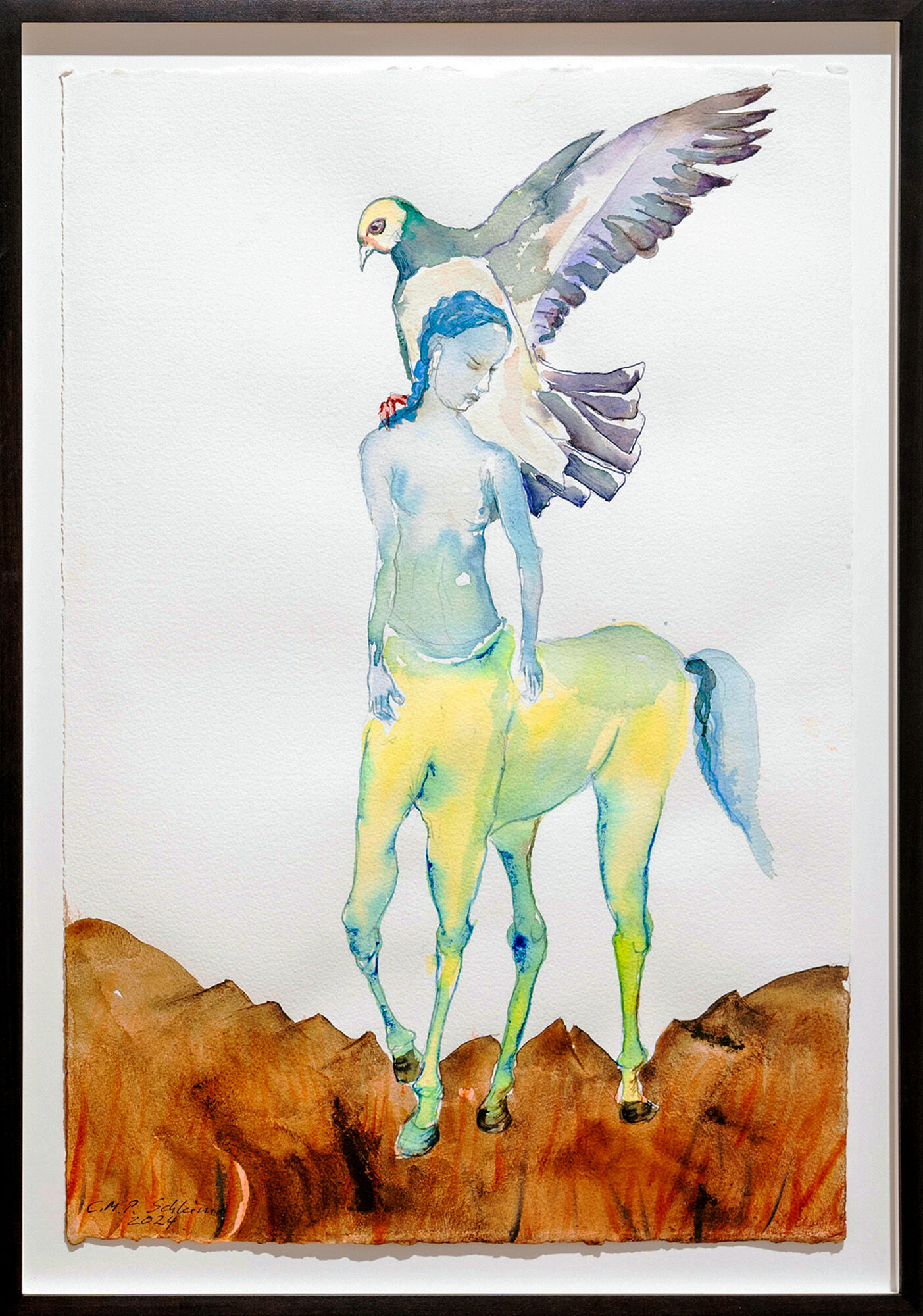 Picture "Untitled" (2024) (Unique piece) by Cornelia Schleime