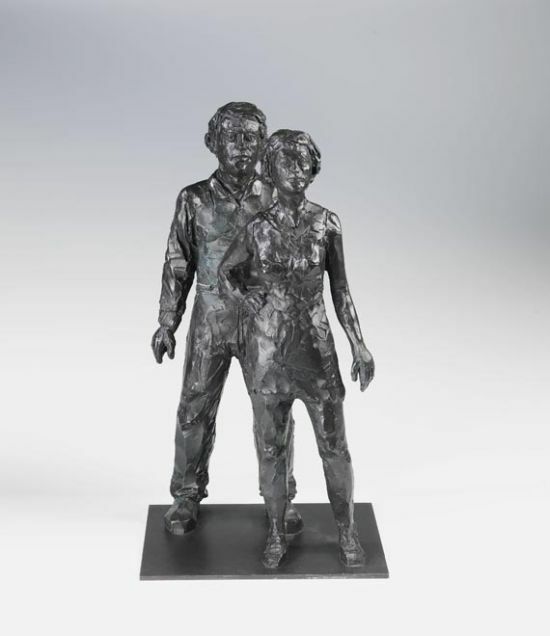 Skulptur "Paar" (2005), Bronze von Stephan Balkenhol
