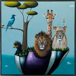 Picture "Series Hopefulness | Fauna in Africa" (2024) (Unique piece) by Lezzueck Coosemans