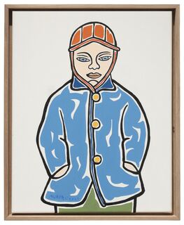 Picture "Peter in Front of the White Canvas" (2026) (Unique piece) by Moritz Götze