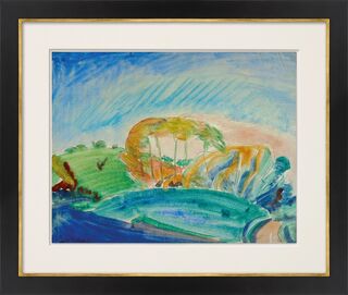 Picture "Group of Trees (Angeln)" (1921) (Unique piece) by Erich Heckel