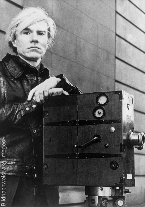 Portrait of the artist Andy Warhol