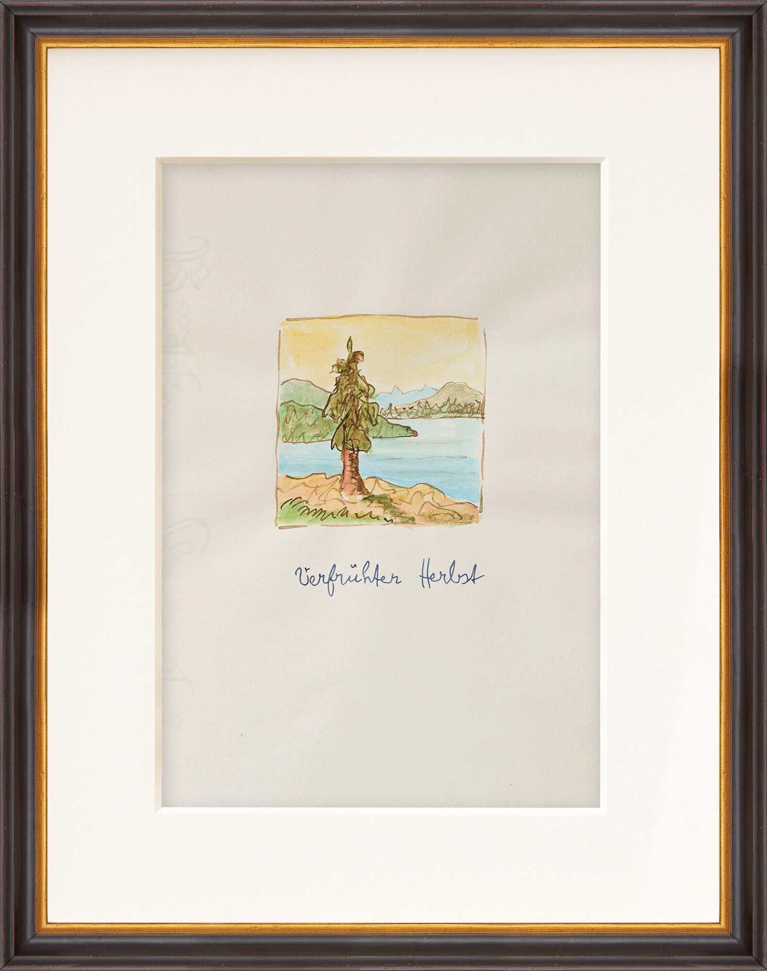 Bild "Verfrühter Herbst" (1961) (Unikat) von Hermann Hesse